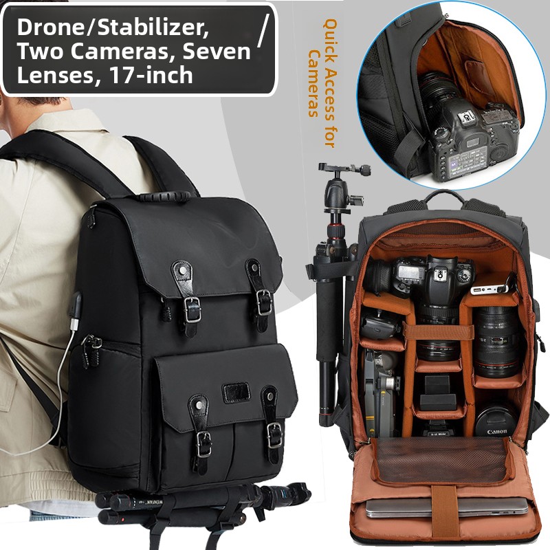 Drone Camera - Профессиональная сумка-рюкзак для DSLR-камеры, большая вместимость,
