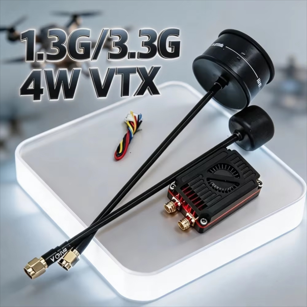 Drone Transmitter - Rushfpv Rush 1.3G/3.3G 4W 7-30V Двухдиапазонный